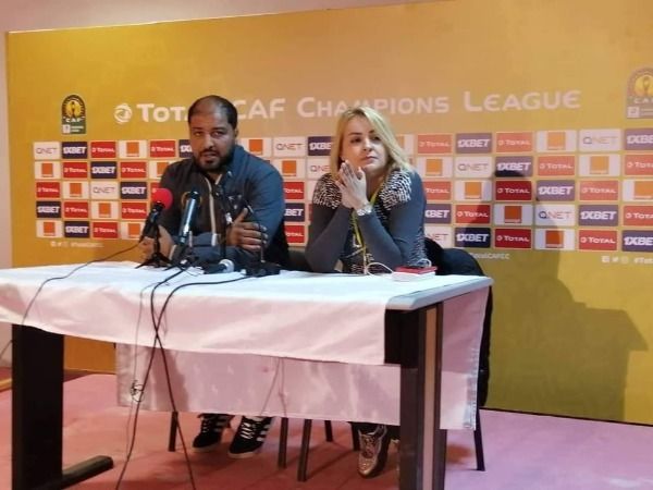 معين الشعباني خلال المؤتمر الصحفي   