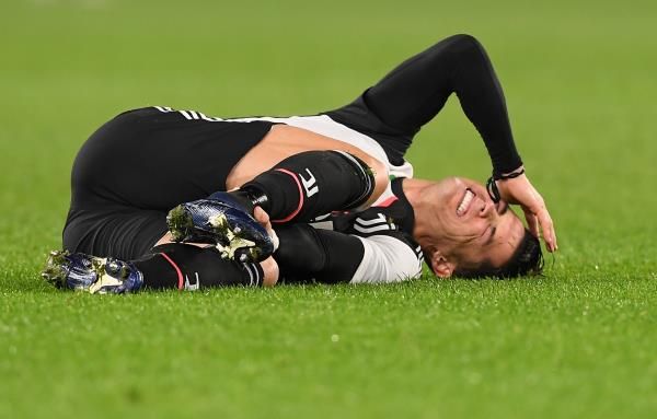 رونالدو لحظة إصابته