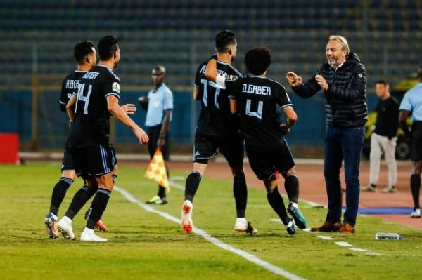 فرحة لاعبي بيراميدز