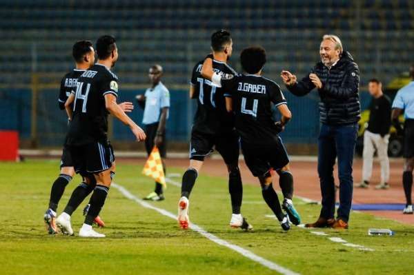 فرحة لاعبي بيراميدز