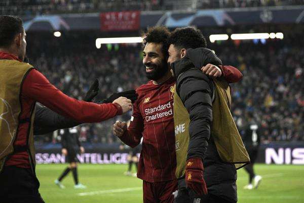 فرحة صلاح بهدفه