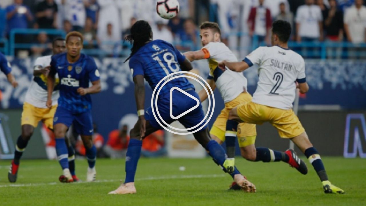 جانب من مباراة بين الهلال والنصر