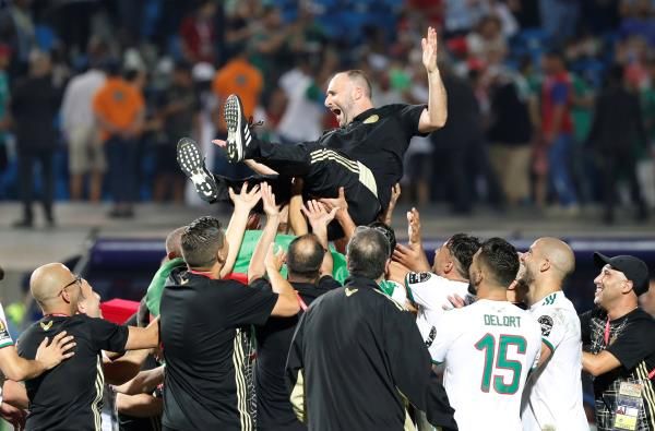 بلماضي وفرحة التتويج بأمم أفريقيا 2019