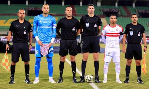 جهاد جريشة قبل انطلاق مباراة الزمالك والطلائع