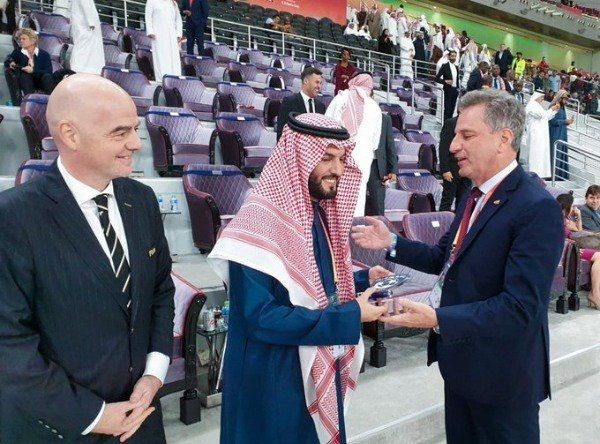 فهد بن نافل مع إنفانتينو ولانديم