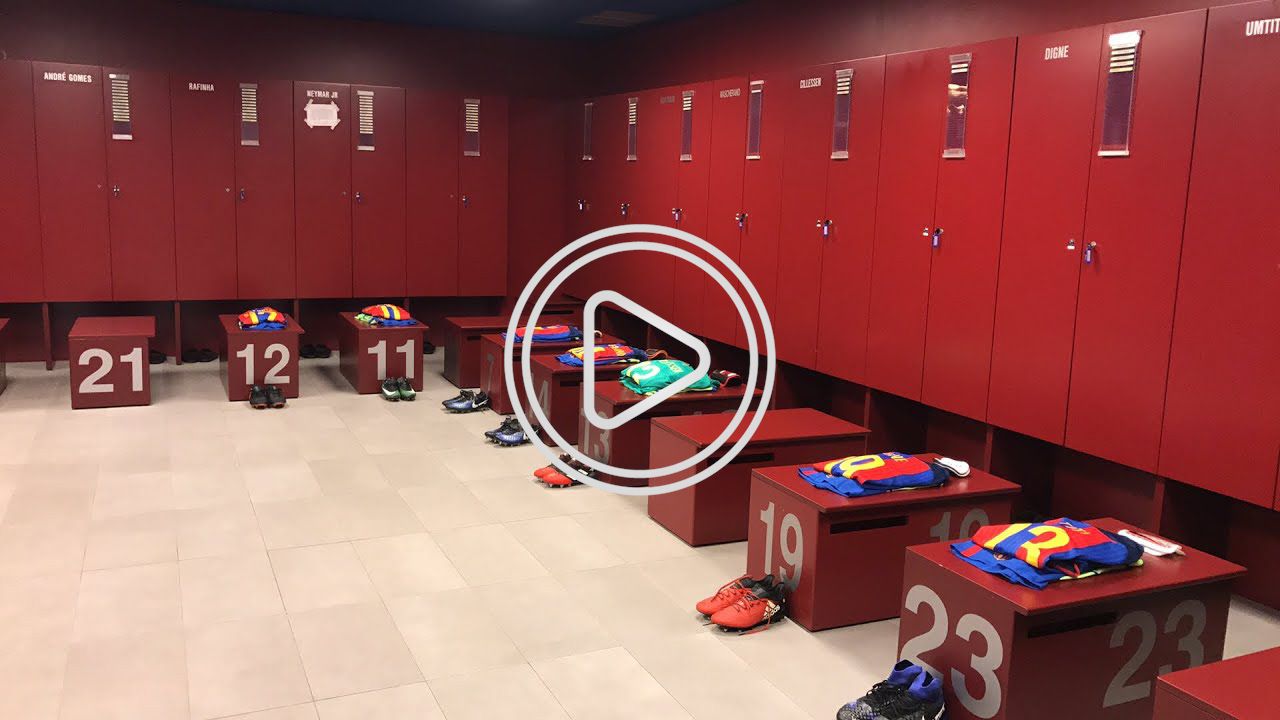 غرفة ملابس برشلونة