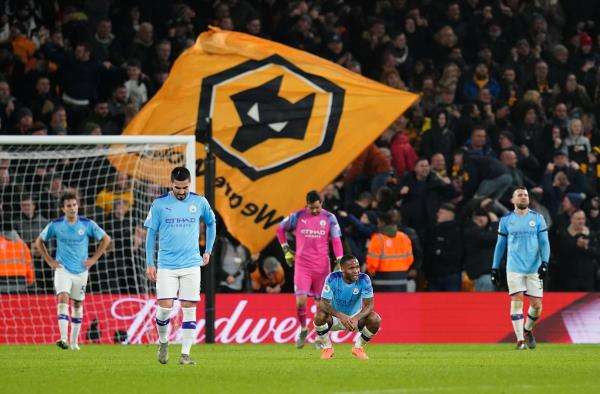 حزن لاعبي السيتي