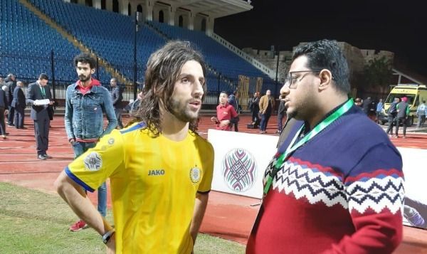 همام طارق مع مراسل كووورة