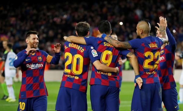 لاعبو برشلونة