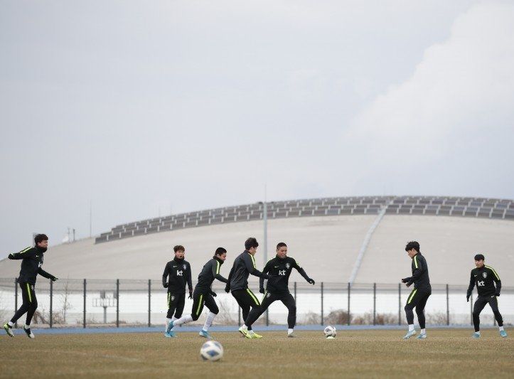 من تدريبات منتخب كوريا الجنوبية في ماليزيا