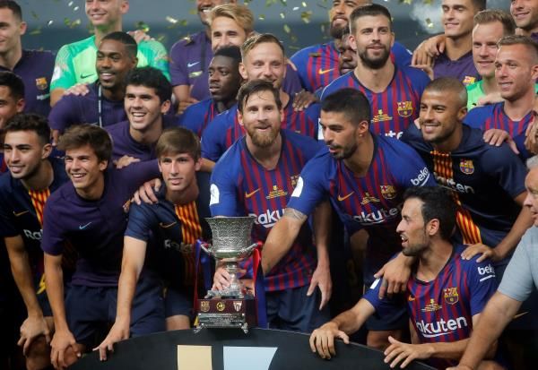 تتويج برشلونة بسوبر 2018