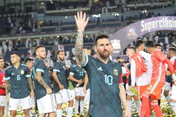 ميسي خلال وجوده بالسعودية