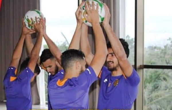 من تدريبات الترجي الرياضي اليوم في نزل الإقامة