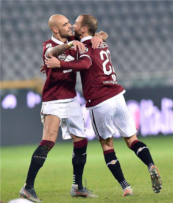 فرحة لاعبي تورينو