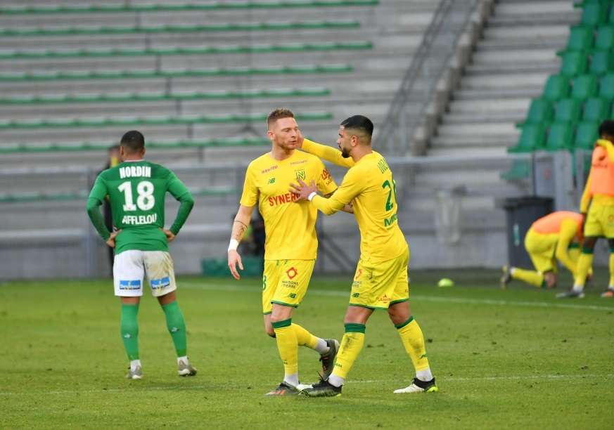 فرحة لاعبي نانت