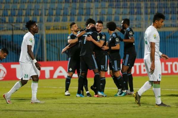 فرحة لاعبي بيراميدز