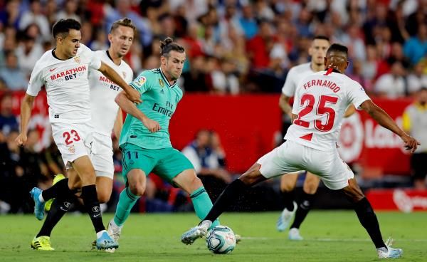 من مباراة الذهاب بين إشبيلية وريال مدريد