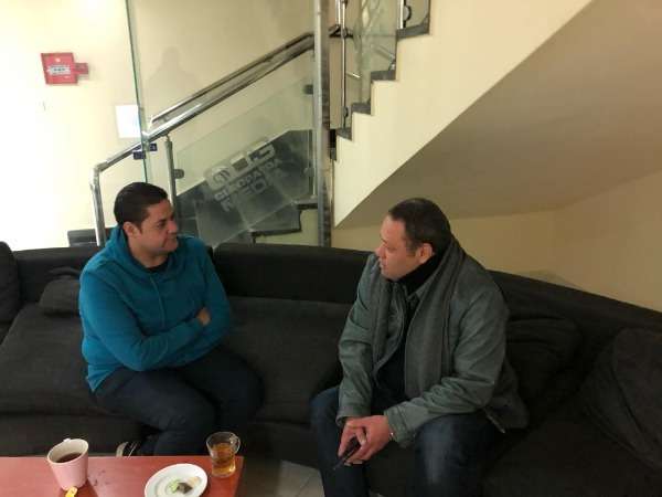 ضياء السيد أثناء الحوار