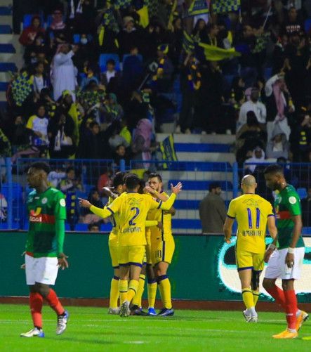 فرحة لاعبي النصر