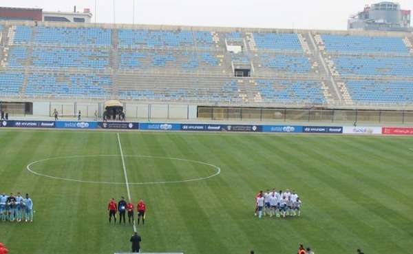 مدرجات استاد الحسن كما ظهرت اليوم