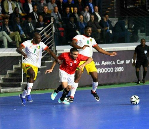من مباراة مصر وغينيا