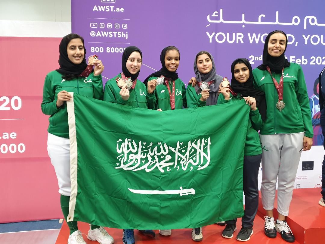 مبارزات السعودية مع الميداليات في الشارقة