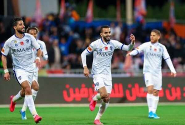 فرحة البريك بهدف الهلال