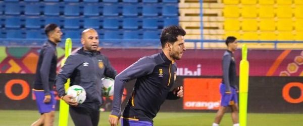 خليل شمام بتدريبات الترجي اليوم 