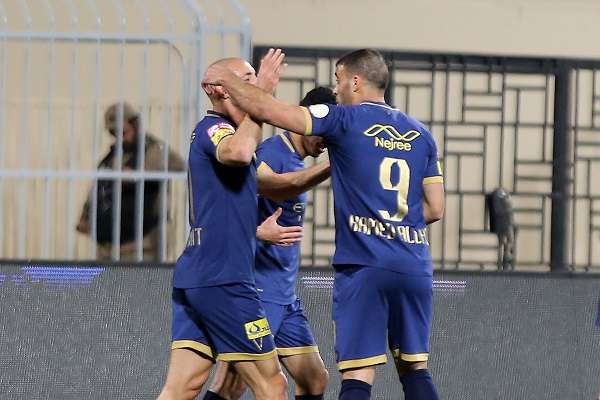 فرحة لاعبي النصر