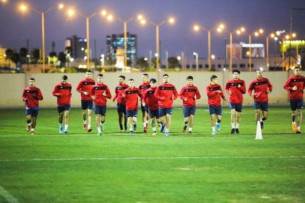 جانب من تدريبات المنتخب الفلسطيني للشباب