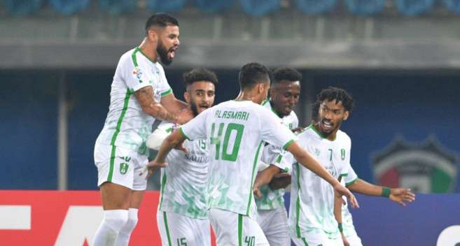 فرحة لاعبي الأهلي