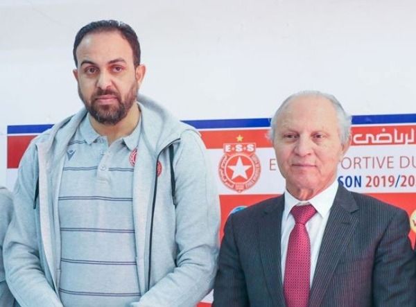 شرف الدين مع المدير الفني قيس الزواغي