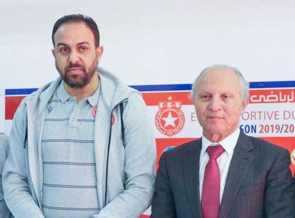 شرف الدين مع المدير الفني قيس الزواغي