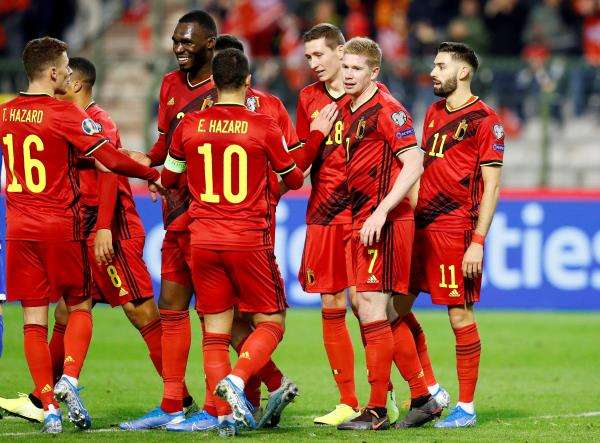 لاعبو منتخب بلجيكا