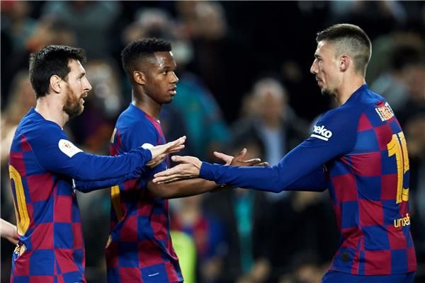 لاعبو برشلونة
