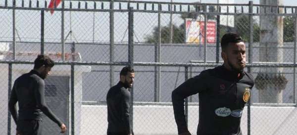 حمدو الهوني في تدريبات اليوم