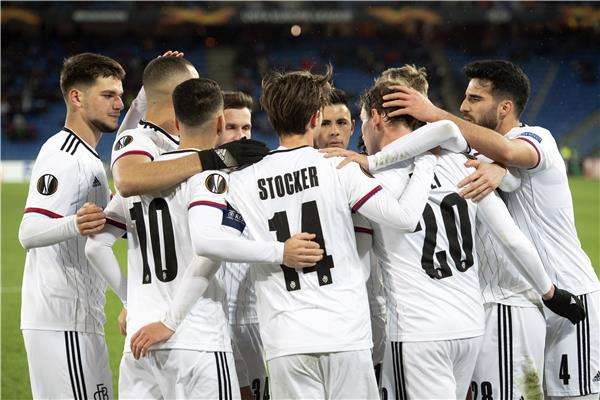 فرحة لاعبي بازل 