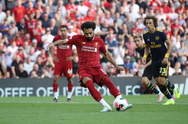 صلاح يتألق عادة أمام آرسنال