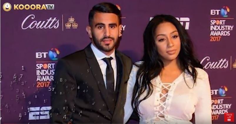 رياض محرز وزوجته السابقة