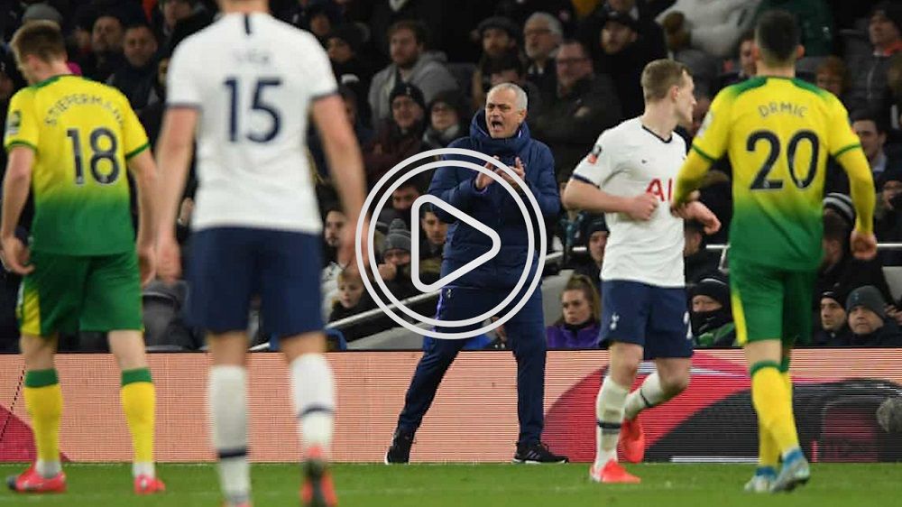 من لقاء توتنهام ونورويتش سيتي