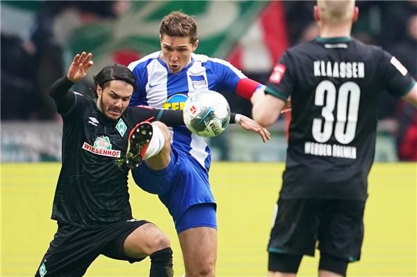 من مباراة بريمن وهيرتا