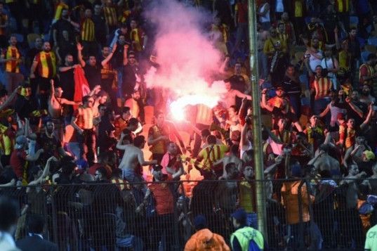 جماهير الترجي في مواجهة الزمالك بالقاهرة