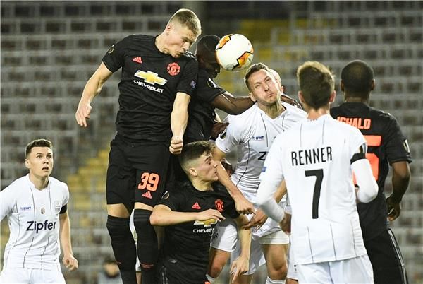 من مباراة اليونايتد الأوروبية