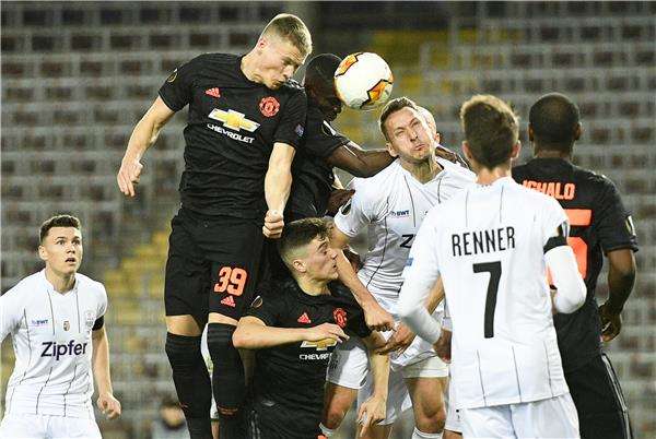 من مباراة اليونايتد الأوروبية