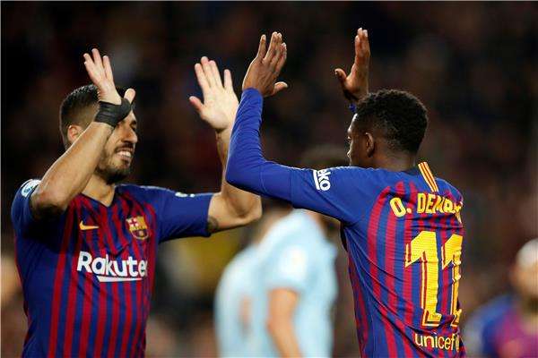 لويس سواريز وعثمان ديمبلي