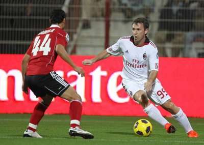 كسانو في لقاء الميلان الودي امام الأهلي يوم أمس