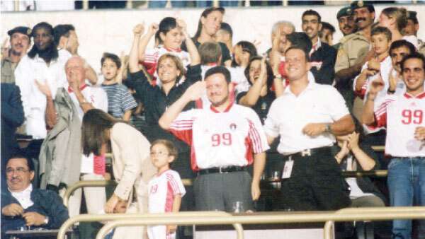 الملك عبدالله من المباراة