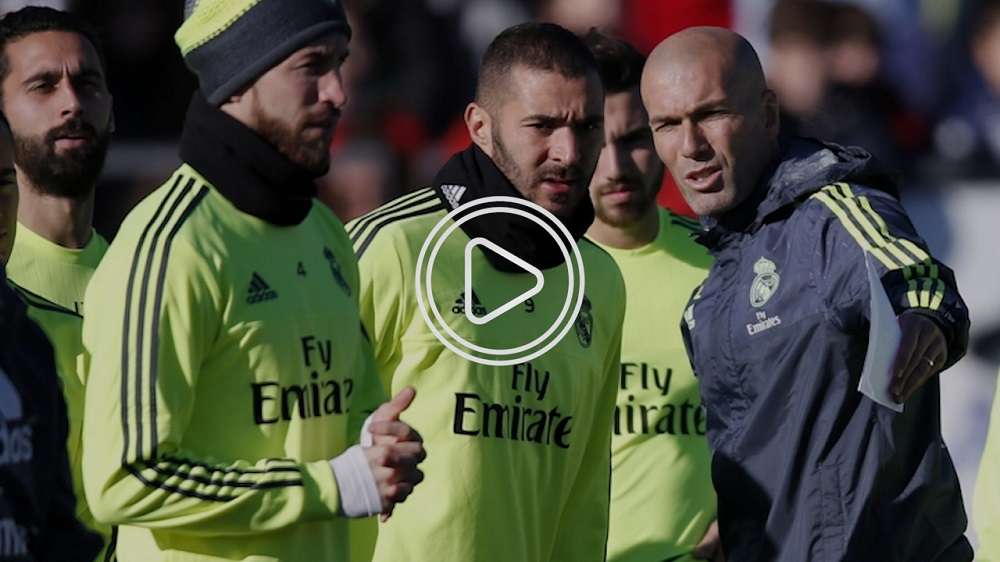 زيدان ولاعبو ريال مدريد