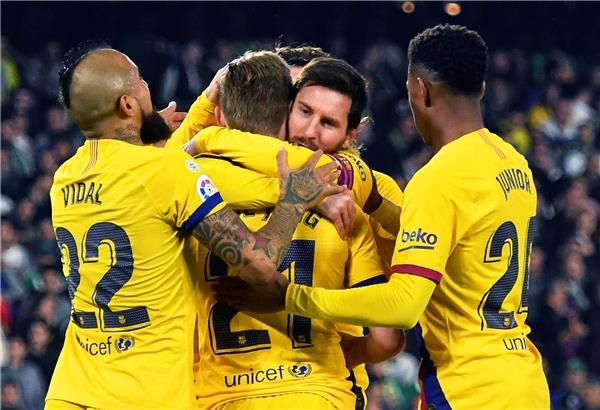 لاعبو برشلونة