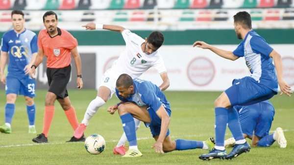 من مباراة الإمارات والعربي